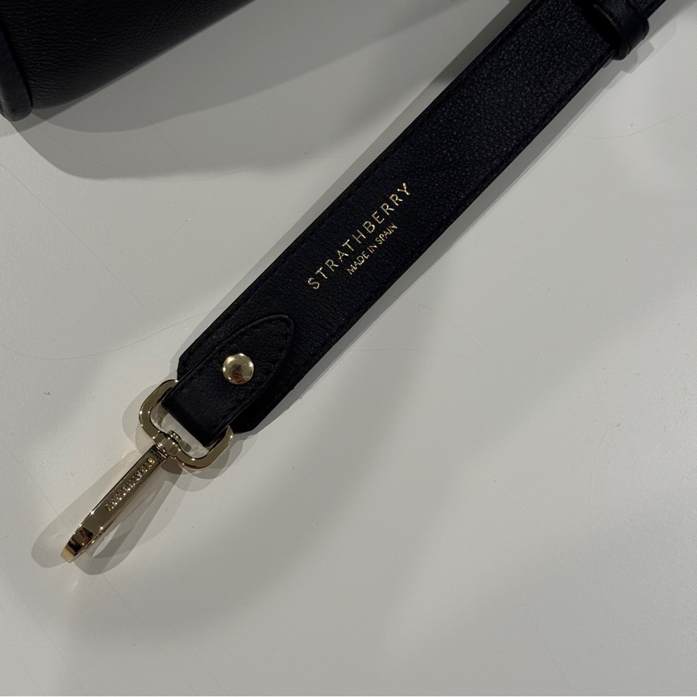 Strathberry Midi Tote - Black, Gold Hardware, 100% Leather - Picture 16 of 16